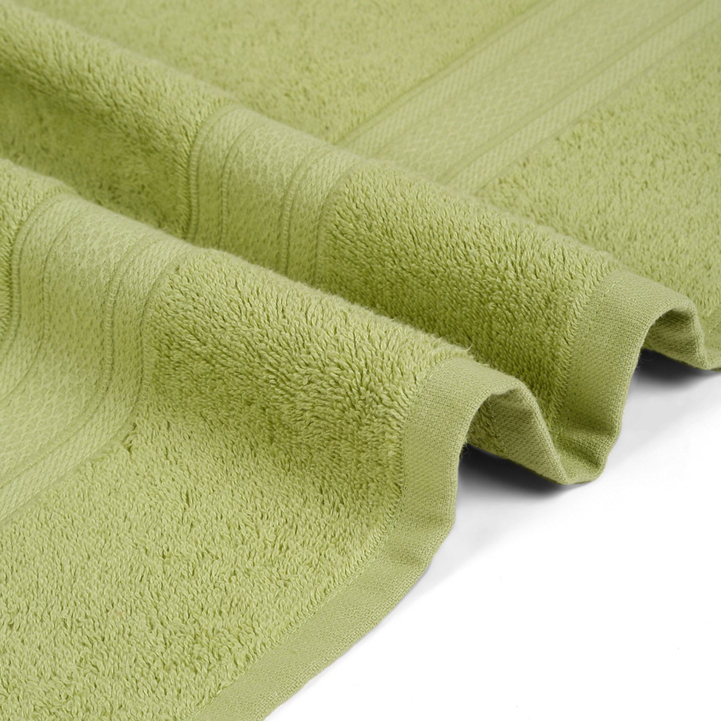 Premium Summer Green Colour 500 GSM 100% Cotton Bath Towel