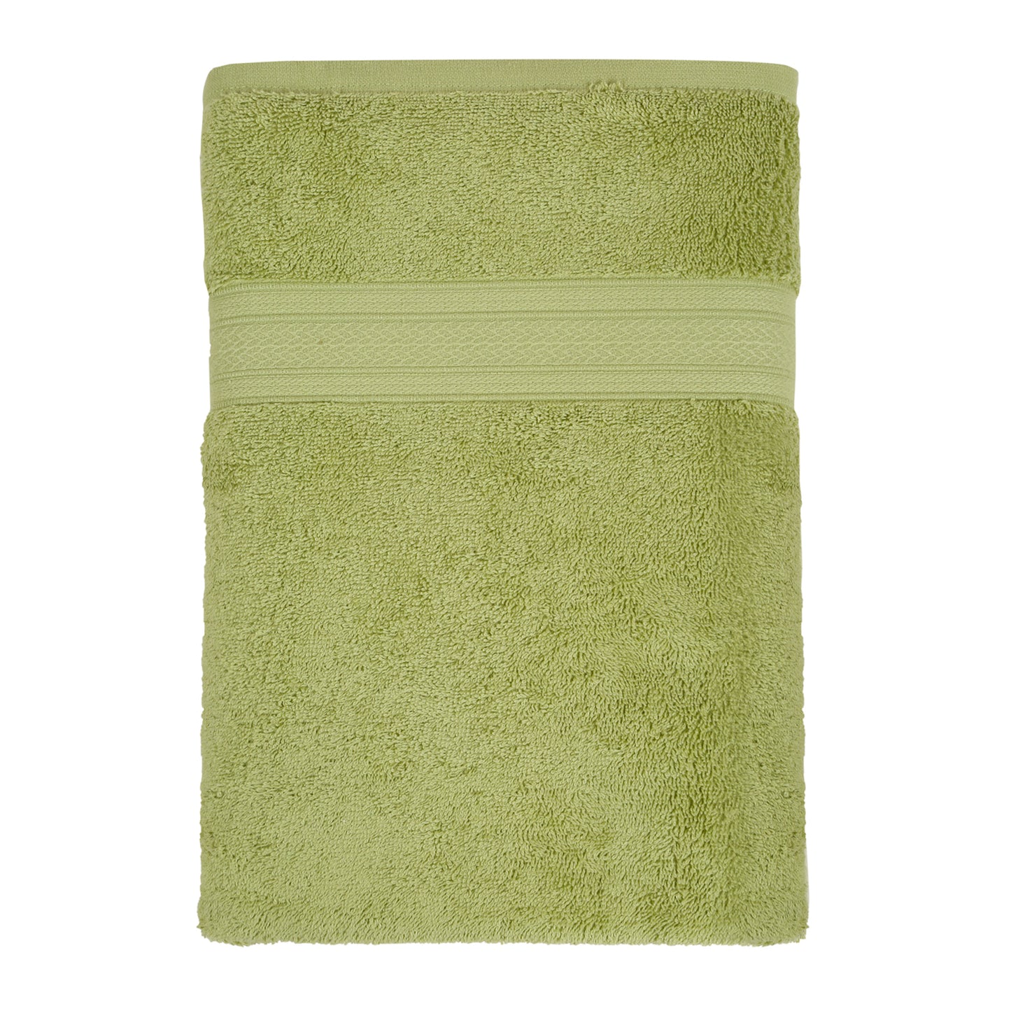Premium 500 GSM 100% Cotton Summer Green Colour Hand Towels (Pack of 4)