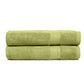Premium Summer Green Colour 500 GSM 100% Cotton Bath Towel