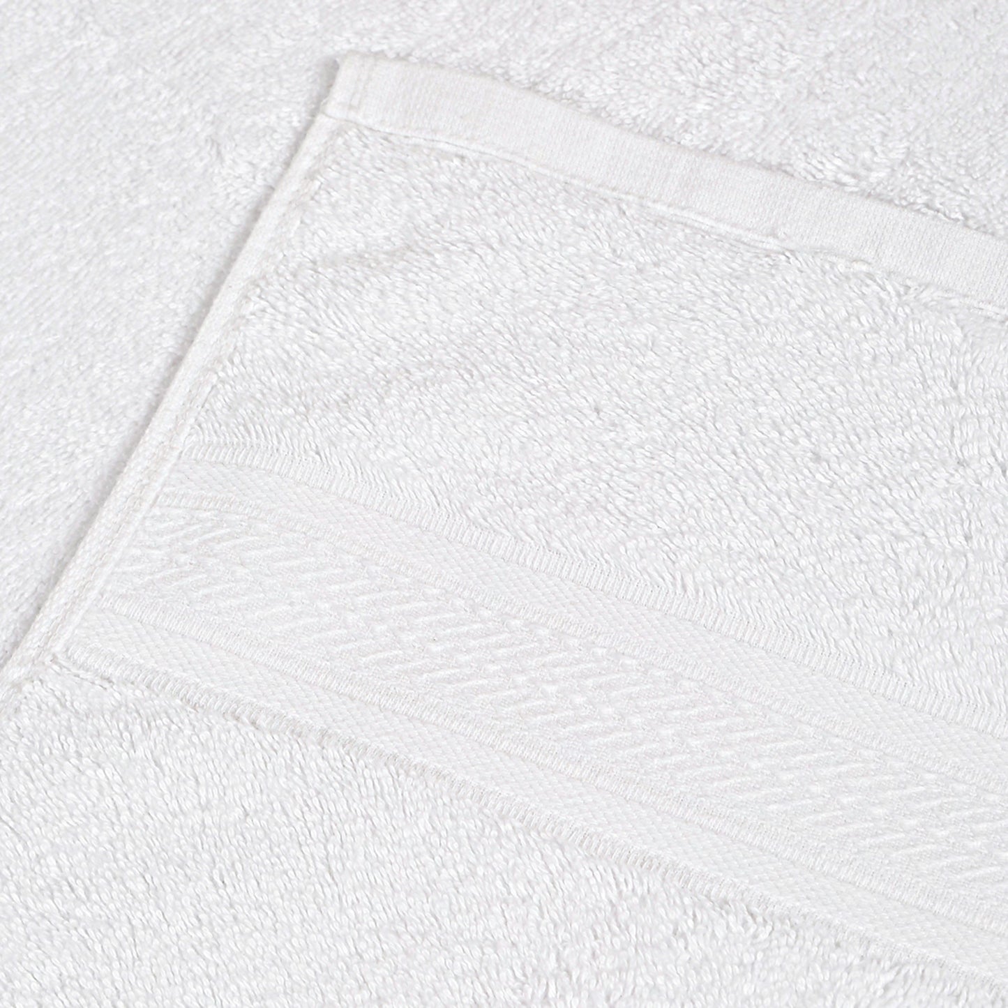 Premium White Colour 500 GSM 100% Cotton Bath Towel