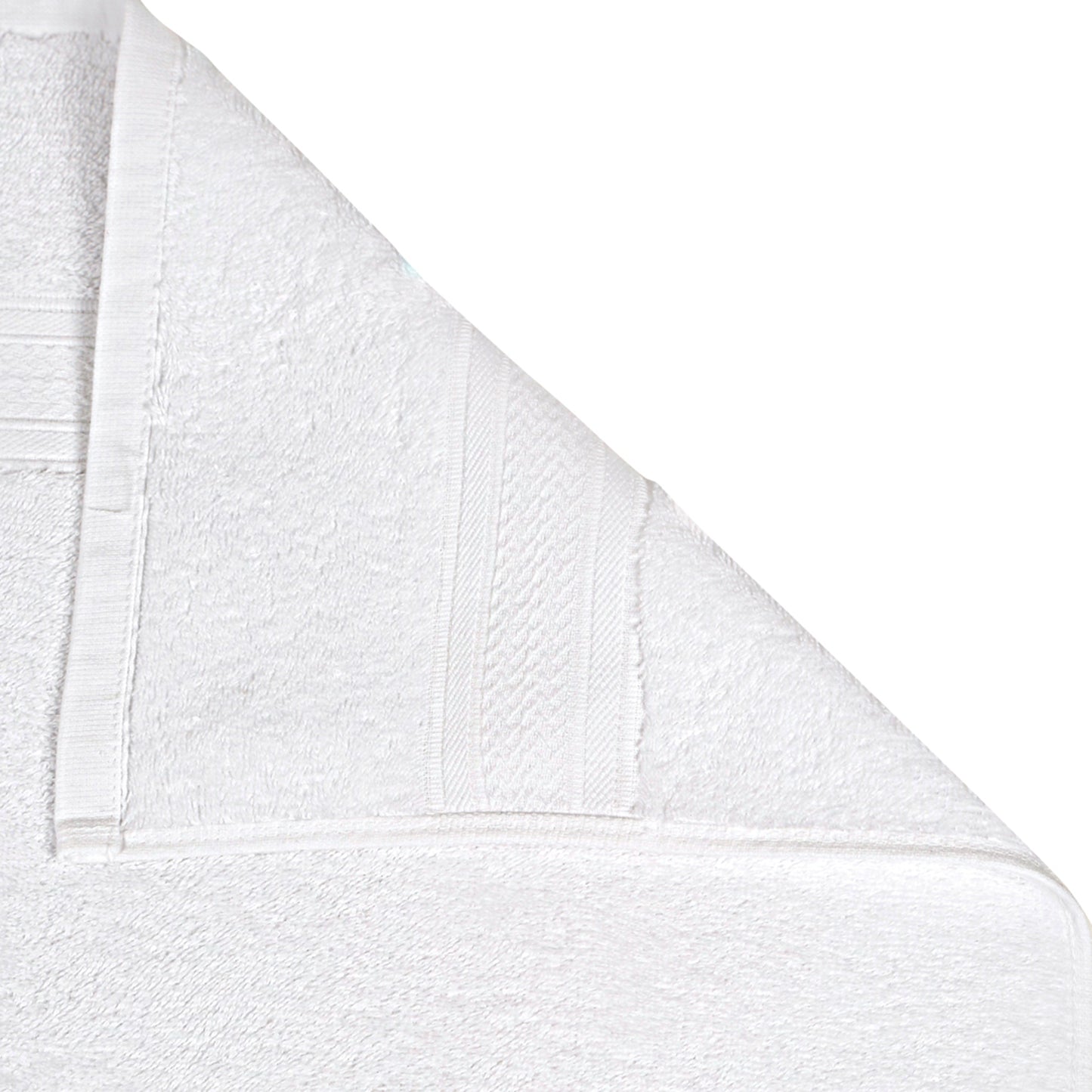 Premium 500 GSM 100% Cotton White Colour Hand Towels (Pack of 4)