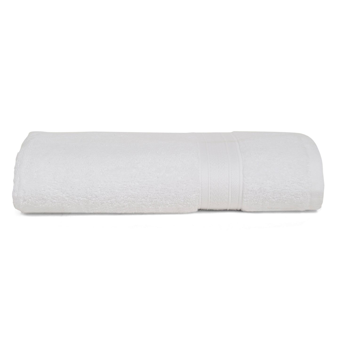 Premium White Colour 500 GSM 100% Cotton Bath Towel