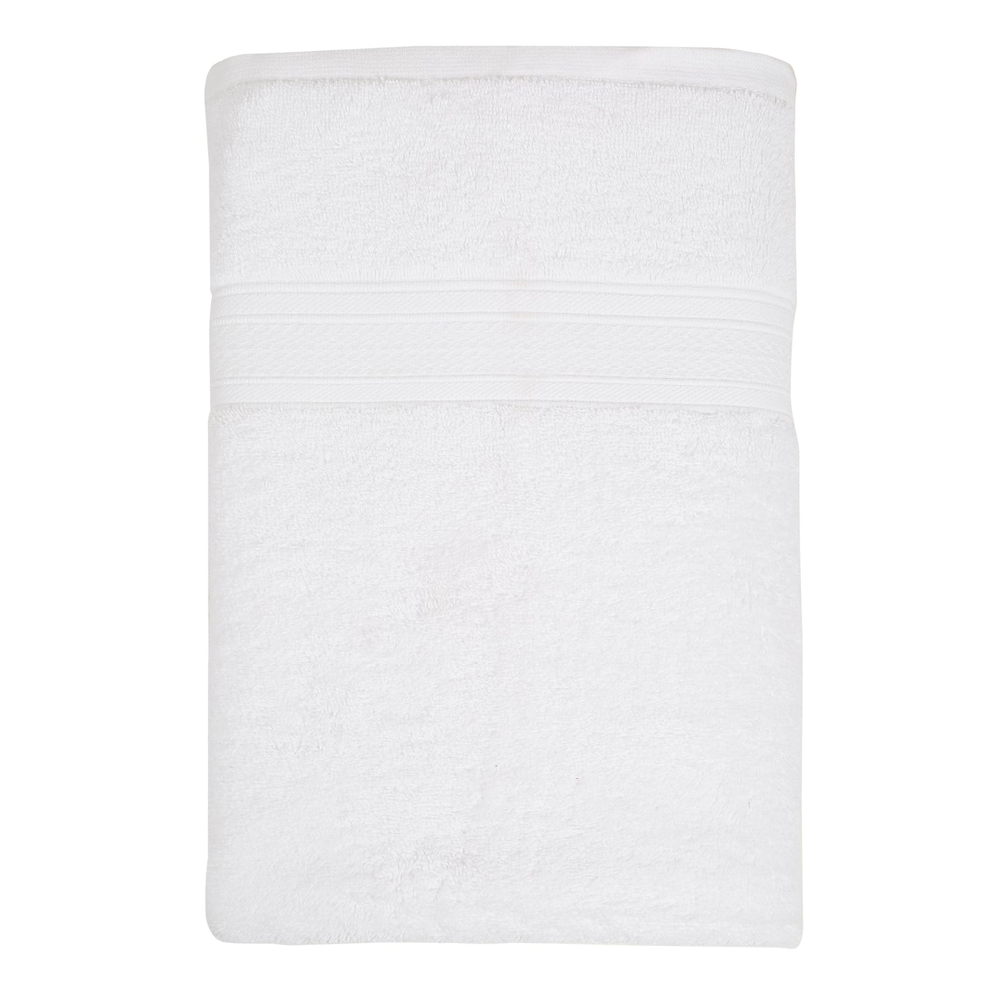 Premium 500 GSM 100% Cotton White Colour Hand Towels (Pack of 4)