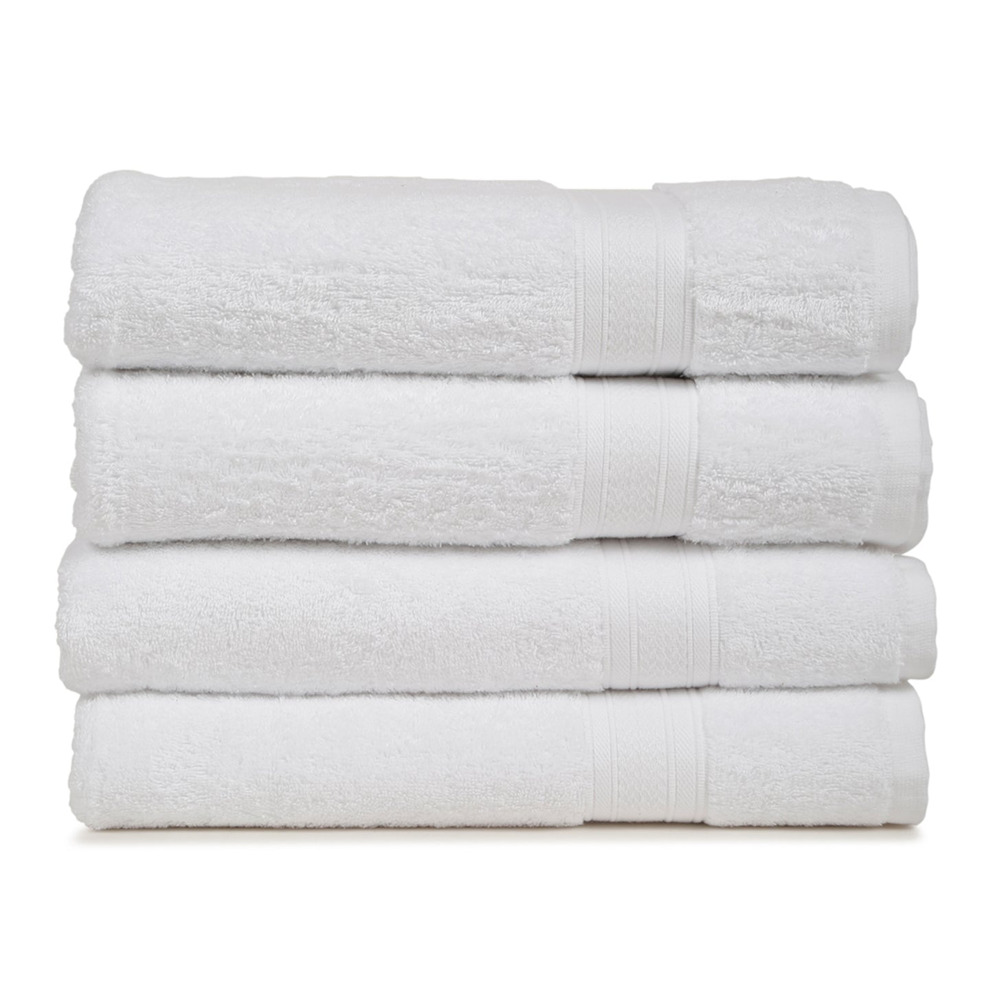 Premium White Colour 500 GSM 100% Cotton Bath Towel