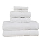 Premium 6 Piece White Colour Cotton Towel Set (Bath, Hand & Face)