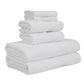 Premium 6 Piece White Colour Cotton Towel Set (Bath, Hand & Face)