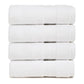 Premium 500 GSM 100% Cotton White Colour Hand Towels (Pack of 4)