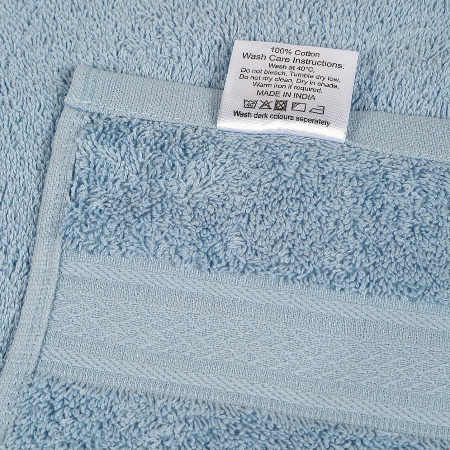 Premium Sky Blue Colour 500 GSM 100% Cotton Bath Towel