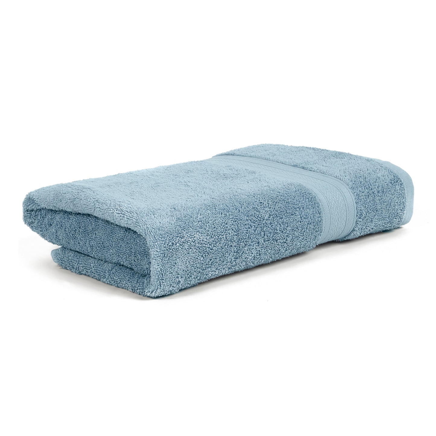 Premium Sky Blue Colour 500 GSM 100% Cotton Bath Towel