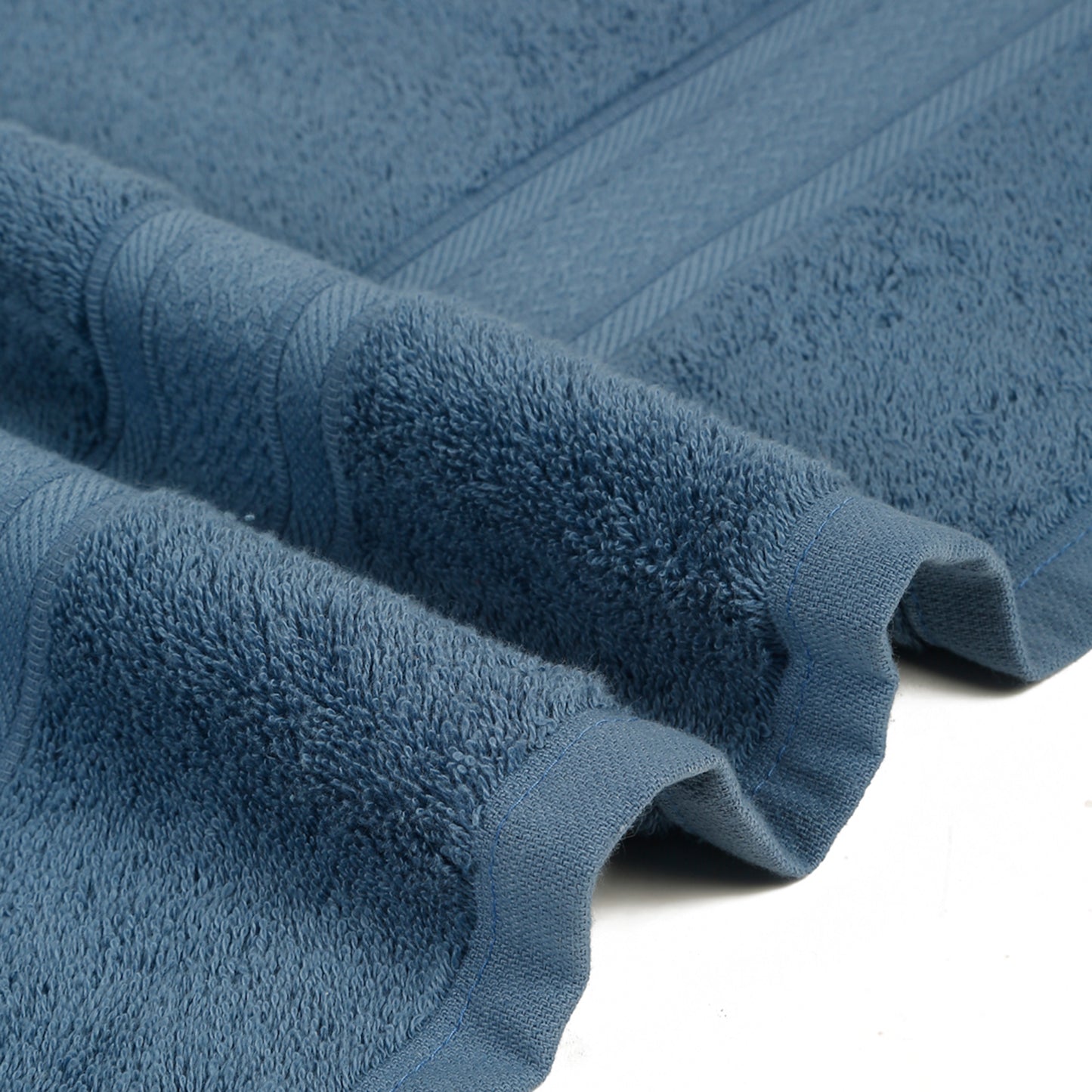 Premium 500 GSM 100% Cotton Dark Blue Colour Hand Towels (Pack of 4)