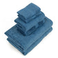 Premium 6 Piece Dark Blue Colour Cotton Towel Set (Bath, Hand & Face)