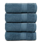 Premium 500 GSM 100% Cotton Dark Blue Colour Hand Towels (Pack of 4)