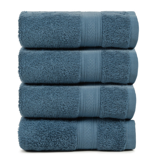 Premium 4 Piece Cotton Towel Set (Bath, Hand & Face)