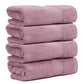 Premium 500 GSM 100% Cotton Lilac Colour Hand Towels (Pack of 4)