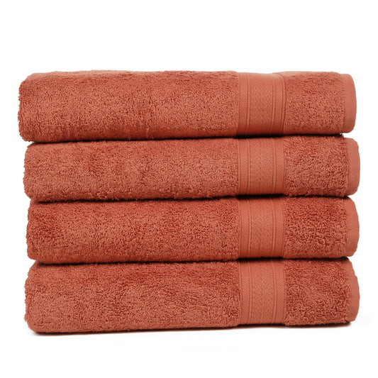 Premium Rust Colour 500 GSM 100% Cotton Bath Towel