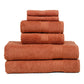Premium 6 Piece Rust Colour Cotton Towel Set (Bath, Hand & Face)