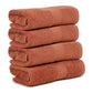 Premium 500 GSM 100% Cotton Rust Colour Hand Towels (Pack of 4)