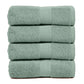 Premium 500 GSM 100% Cotton Aqua Green Colour Hand Towels (Pack of 4)