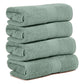 Premium 500 GSM 100% Cotton Aqua Green Colour Hand Towels (Pack of 4)