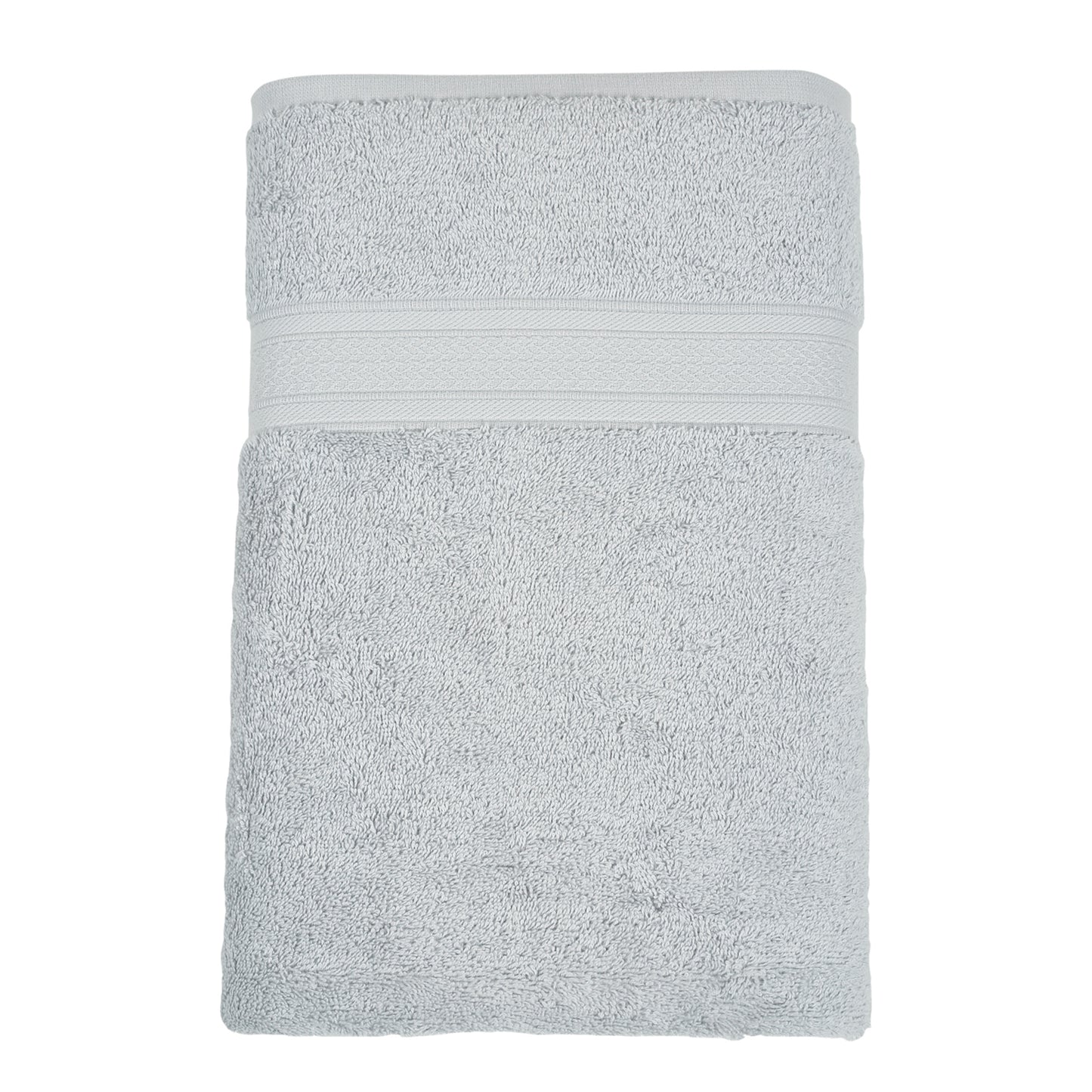 Premium 500 GSM 100% Cotton Light Grey Colour Hand Towels (Pack of 4)
