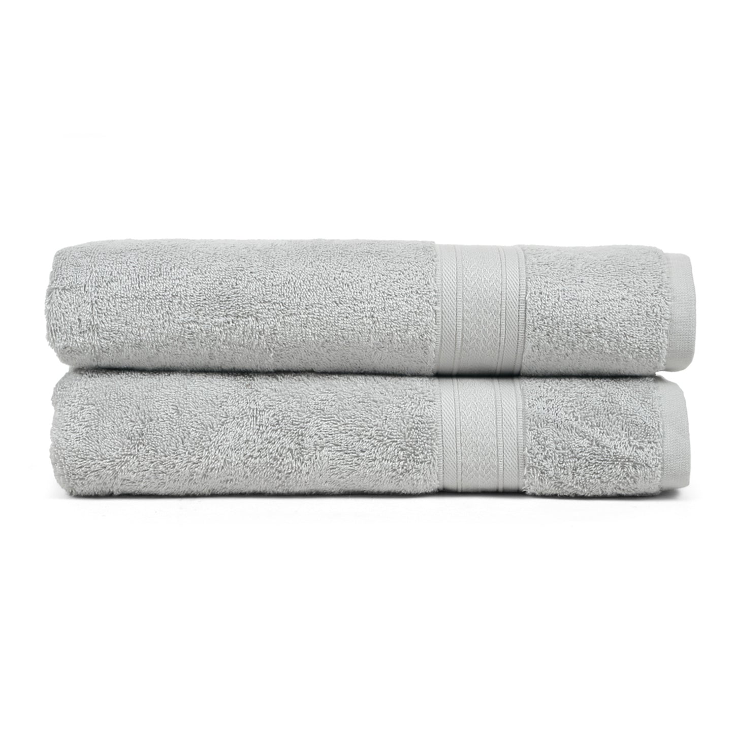 Premium Light Grey Colour 500 GSM 100% Cotton Bath Towel