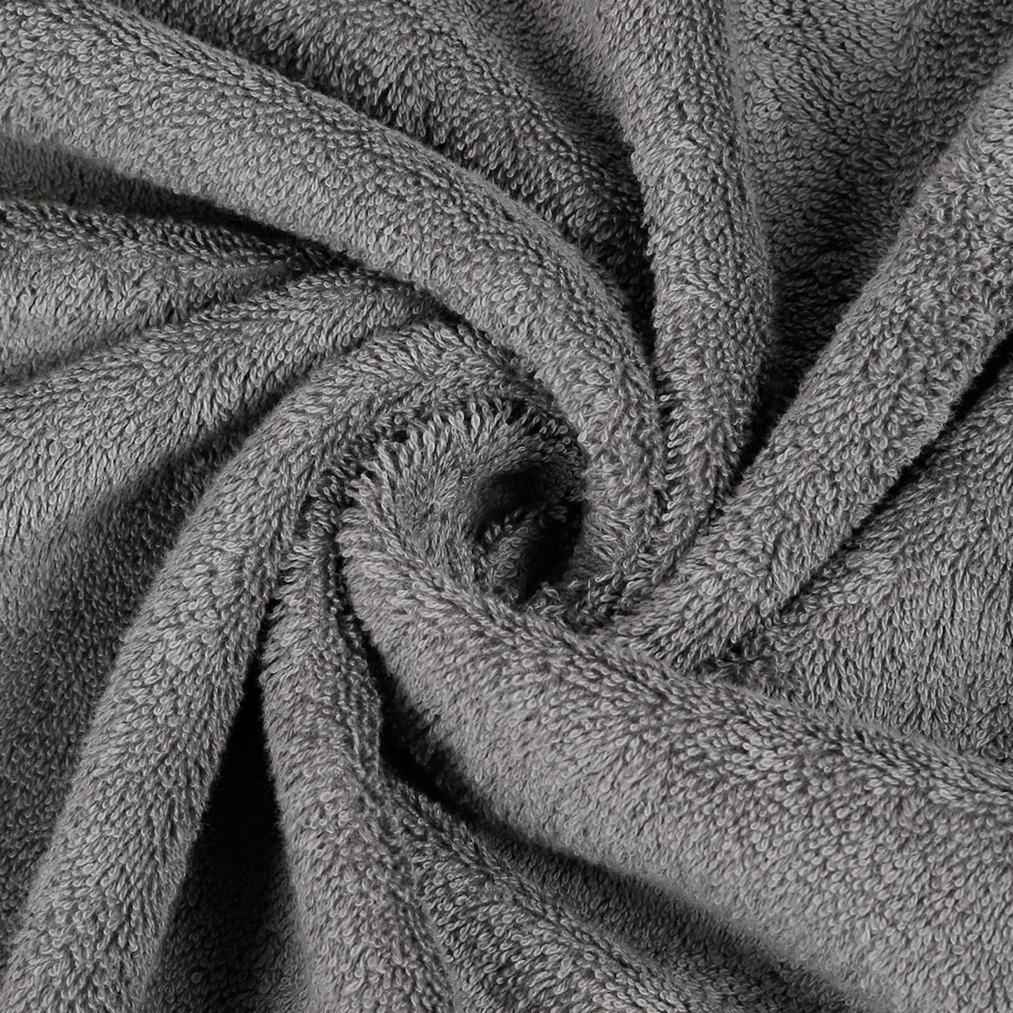 Premium 500 GSM 100% Cotton Dark Grey Colour Hand Towels (Pack of 4)