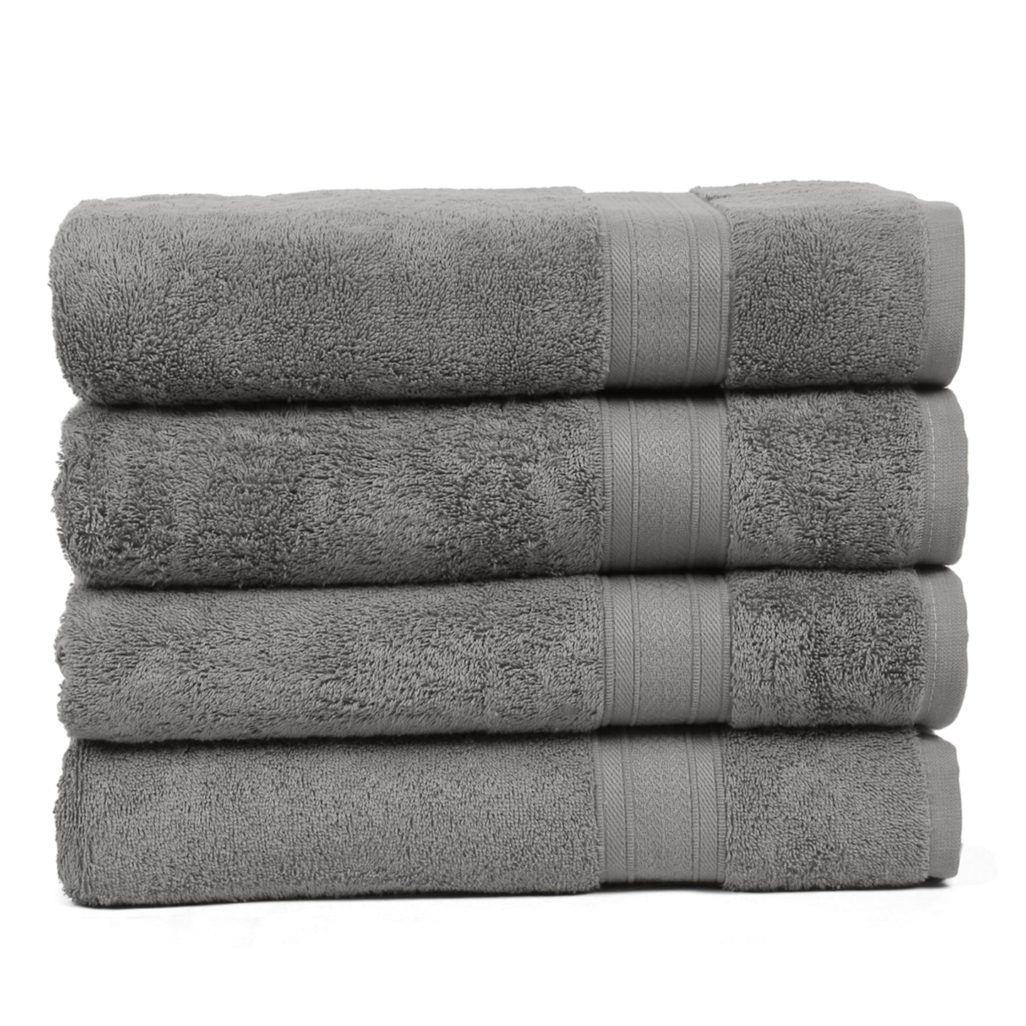 Premium Dark Grey Colour 500 GSM 100% Cotton Bath Towel