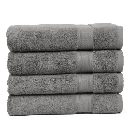 Premium Dark Grey Colour 500 GSM 100% Cotton Bath Towel