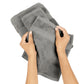 Premium 6 Piece Dark Grey Colour Cotton Towel Set (Bath, Hand & Face)