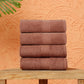 Premium 500 GSM 100% Cotton Dark Rust Colour Hand Towels (Pack of 4)