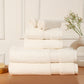 Premium 6 Piece Cream Colour Cotton Towel Set (Bath, Hand & Face)