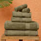 Premium 6 Piece Brown Colour Cotton Towel Set (Bath, Hand & Face)