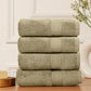 Premium 500 GSM 100% Cotton Brown Colour Hand Towels (Pack of 4)