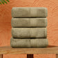 Premium 500 GSM 100% Cotton Brown Colour Hand Towels (Pack of 4)