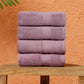 Premium 500 GSM 100% Cotton Lilac Colour Hand Towels (Pack of 4)