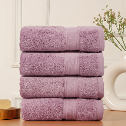 Premium 500 GSM 100% Cotton Lilac Colour Hand Towels