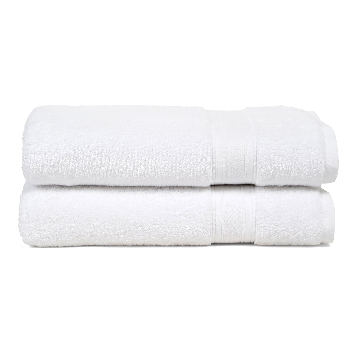 Premium 500 GSM 100% Cotton Bath Towel (Pack of 2)