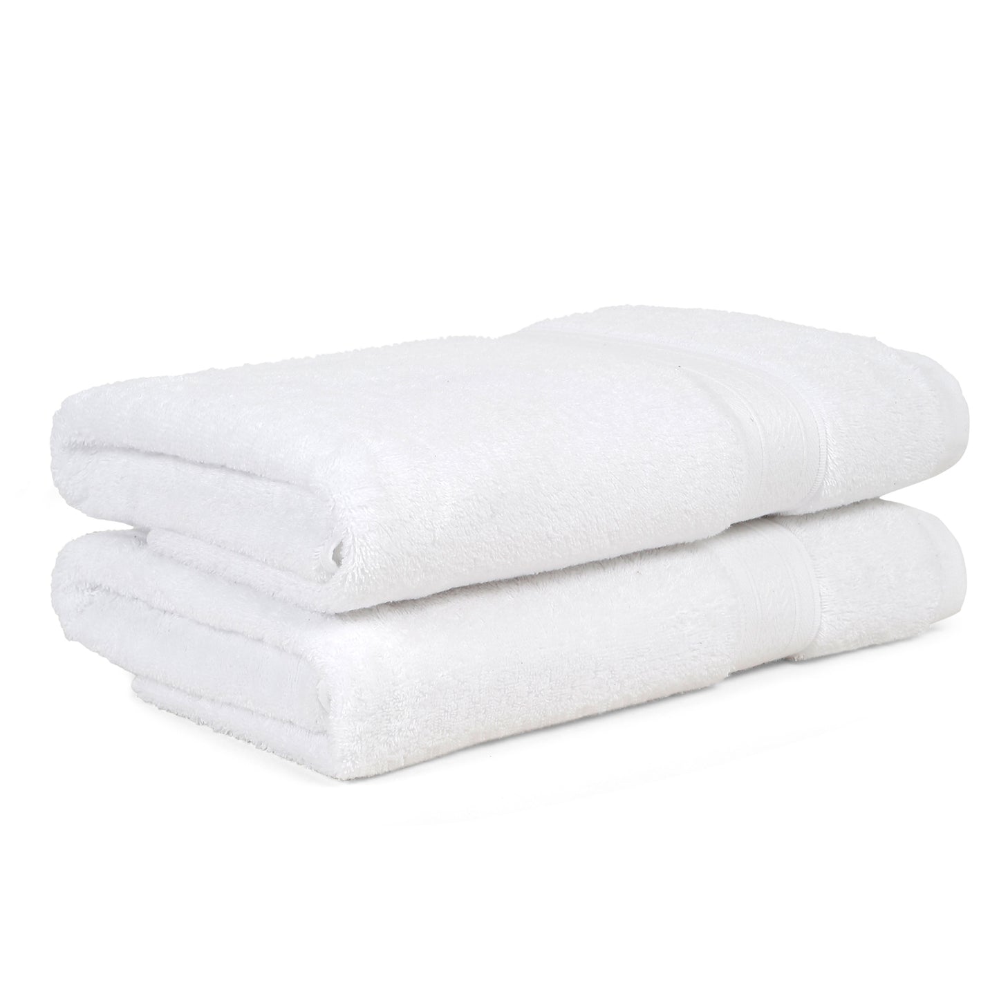 Premium 500 GSM 100% Cotton Bath Towel (Pack of 2)
