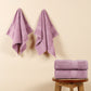 Premium 500 GSM 100% Cotton Lilac Colour Hand Towels (Pack of 4)