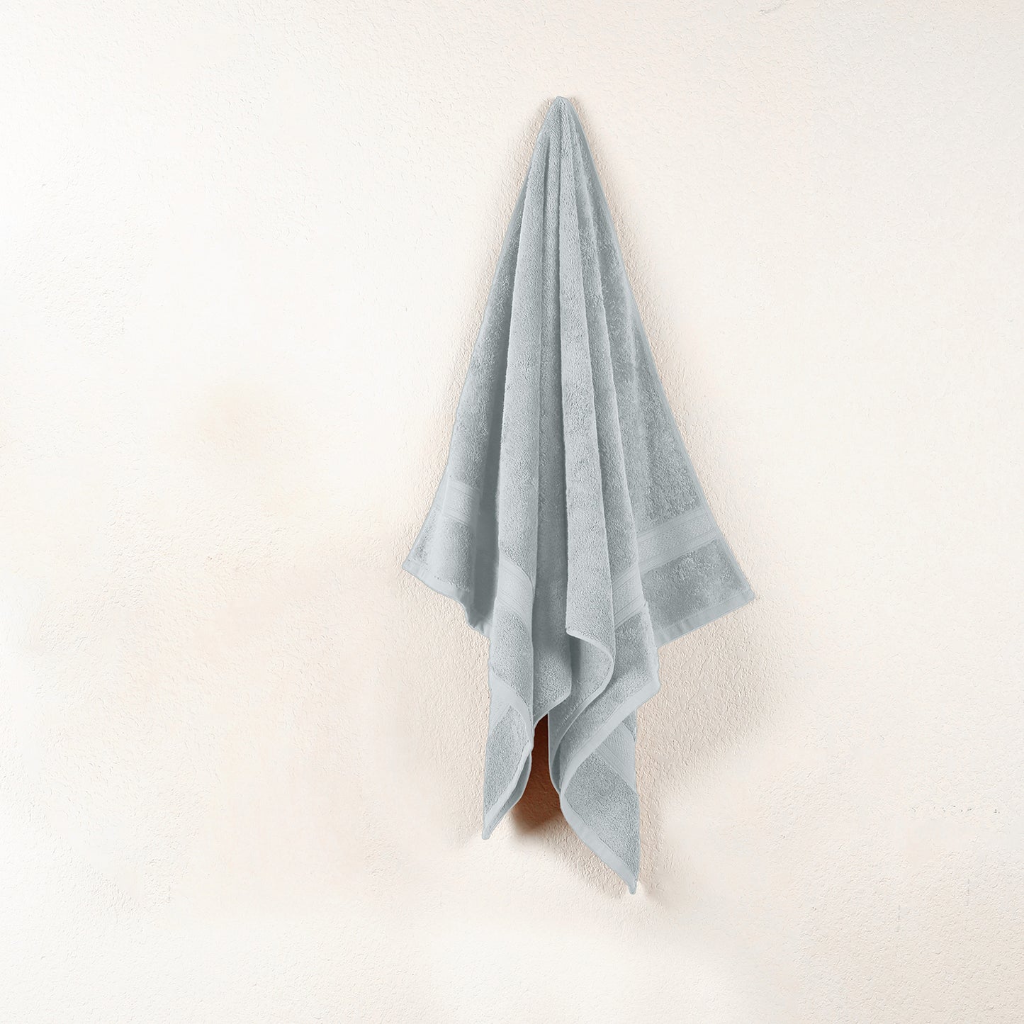 Premium Light Grey Colour 500 GSM 100% Cotton Bath Towel