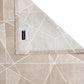 Beige Bedsheet with Geometric Poly Shape Print – 100% Cotton