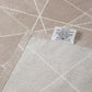 Beige Bedsheet with Geometric Poly Shape Print – 100% Cotton