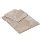 Beige Bedsheet with Geometric Poly Shape Print – 100% Cotton