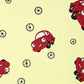 Car Print Kids Bedsheet Set – 100% Cotton, Single Bed, Yellow & Pink