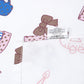 Doodle Print Kids Bedsheet Set – 100% Cotton, Single Bed