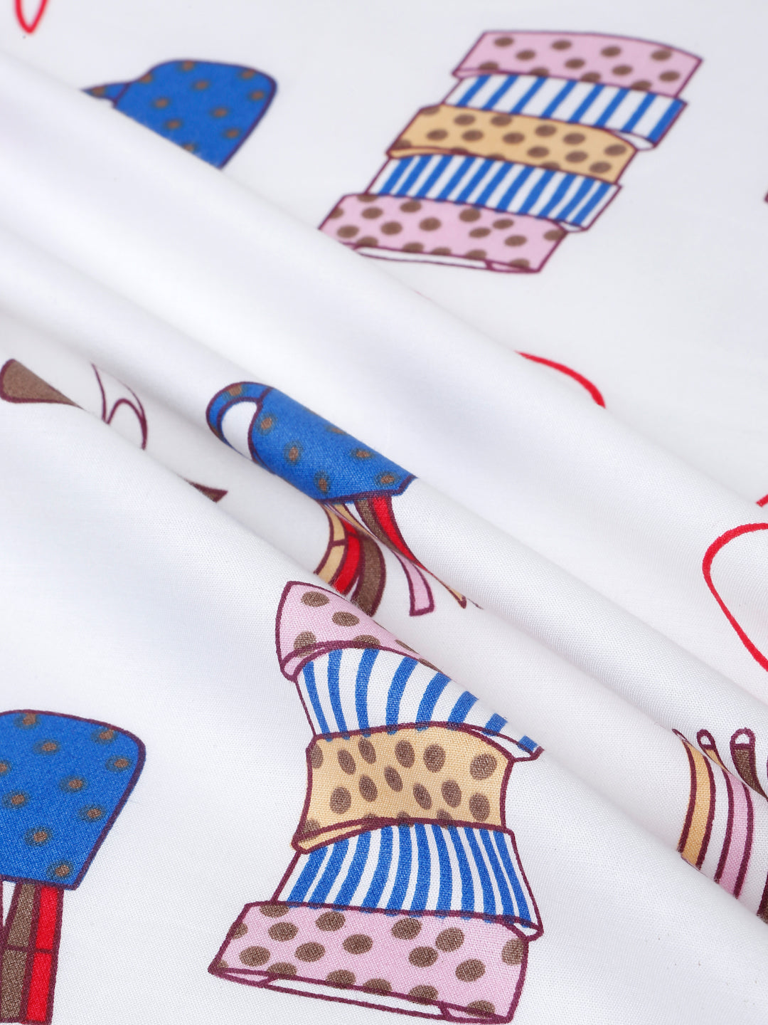 Doodle Print Kids Bedsheet Set – 100% Cotton, Single Bed