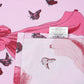 Doll Print Kids Bedsheet Set – 100% Cotton, Single Bed, Orange & Pink