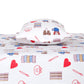 Doodle Print Kids Bedsheet Set – 100% Cotton, Single Bed