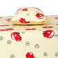 Car Print Kids Bedsheet Set – 100% Cotton, Single Bed, Yellow & Pink