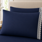 400 Thread Count 100% Organic Cotton Lace Style Navy Blue Premium Bedsheet King Size